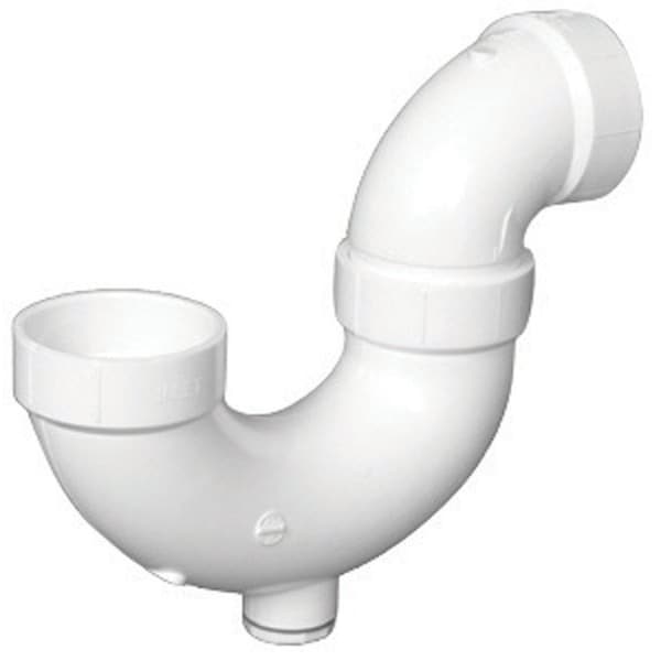 Charlotte Pipe And Foundry Charlotte Pipe Schedule 40 1-1/2 in. Hub X 1-1/2 in. D Hub PVC P-Trap with Clean Out 1 pk PVC00707X0600 - main